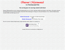 Tablet Screenshot of matrimonial.com